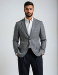 Grey Textured Weave Sport Coat