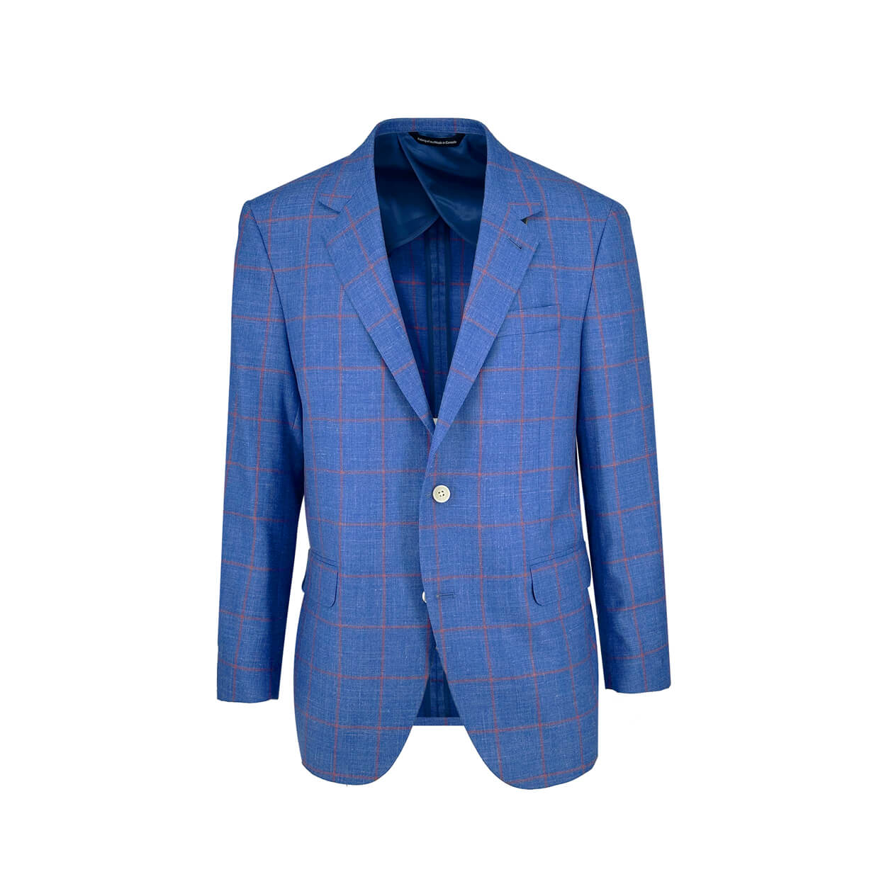 Navy with Red Windowpane Sport Coat