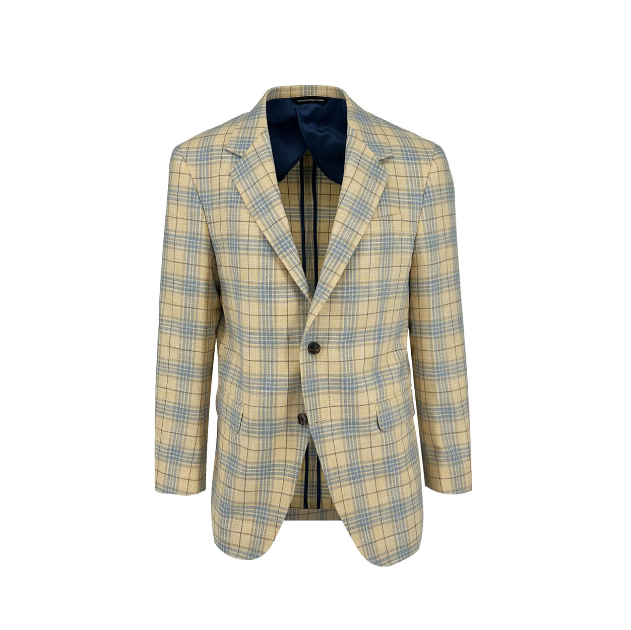 Yellow with Sky Check Sport Coat