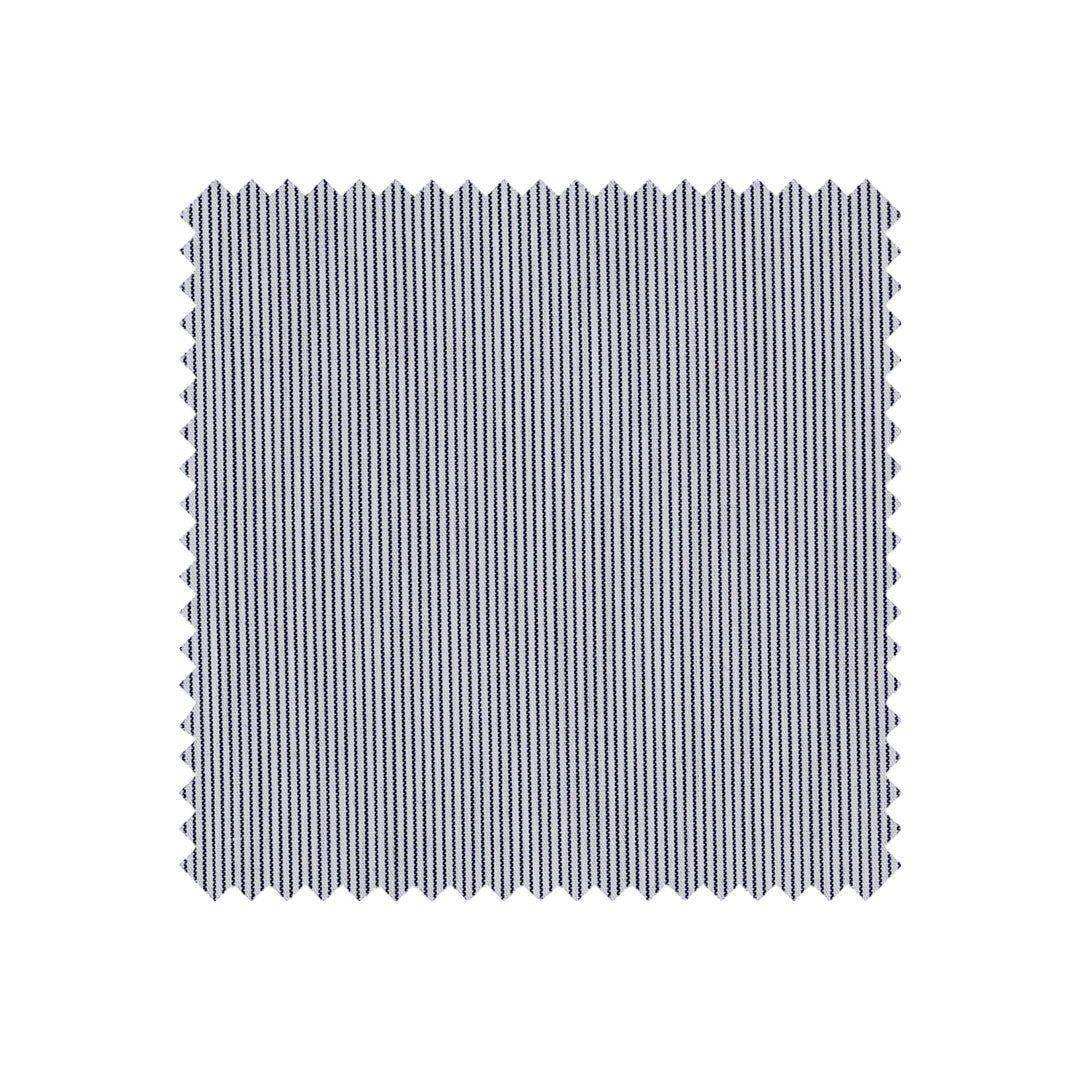 Navy Fine Stripe Made to Measure Shirt