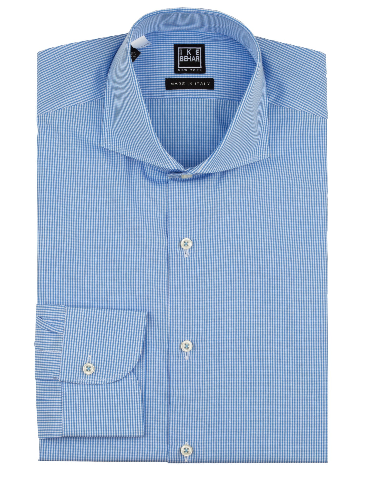 Blue Gingham Dress Shirt