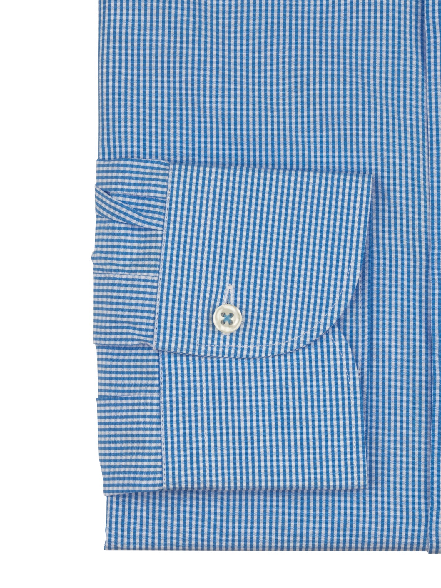 Blue Gingham Dress Shirt