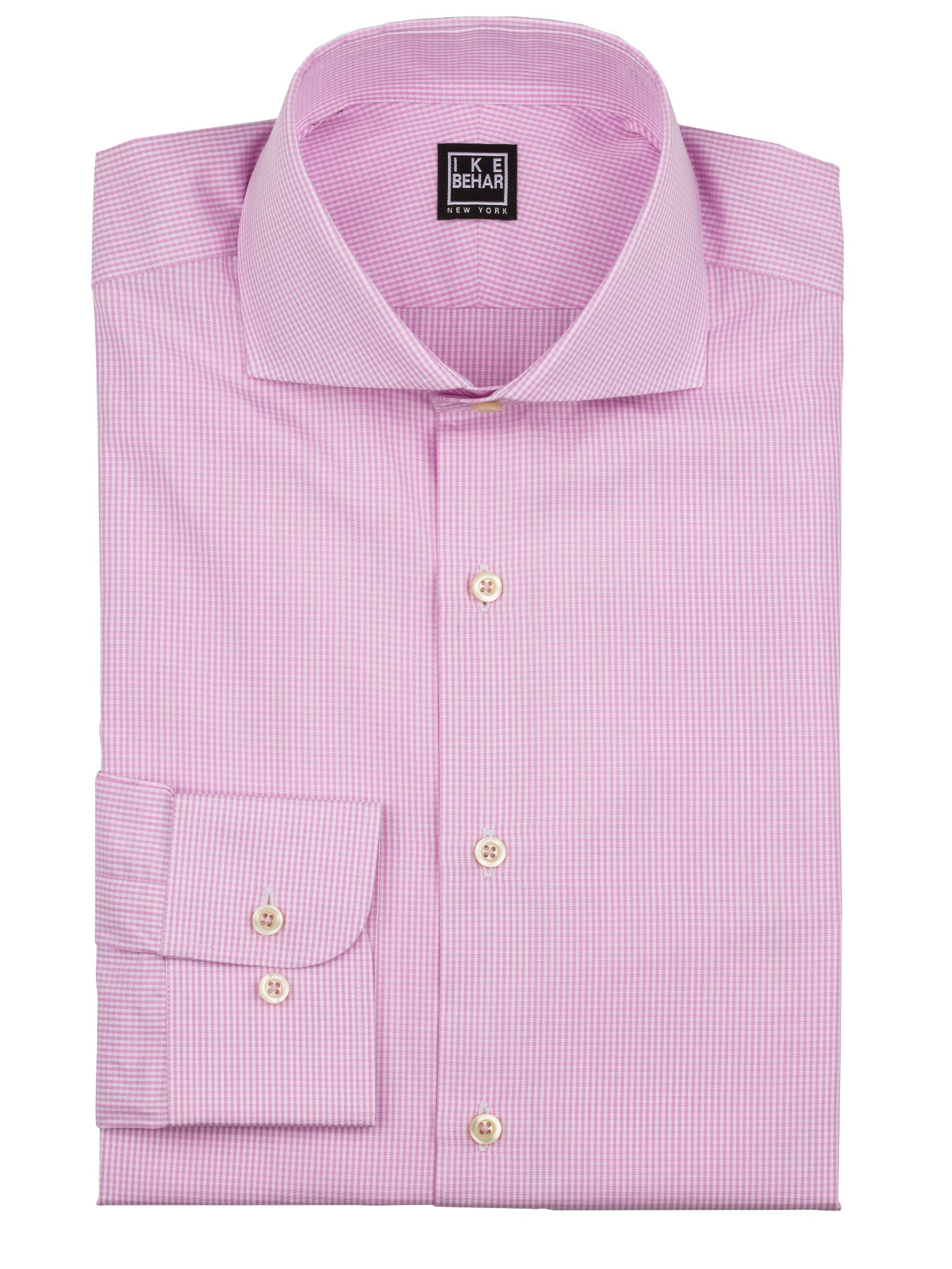 Pink Gingham Dress Shirt