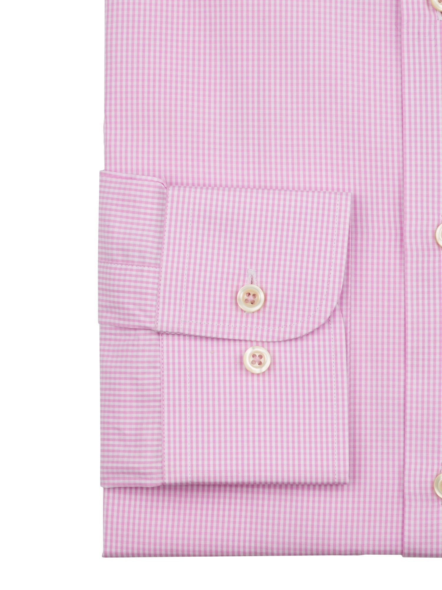 Pink Gingham Dress Shirt