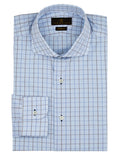Blue Graph Check Dress Shirt
