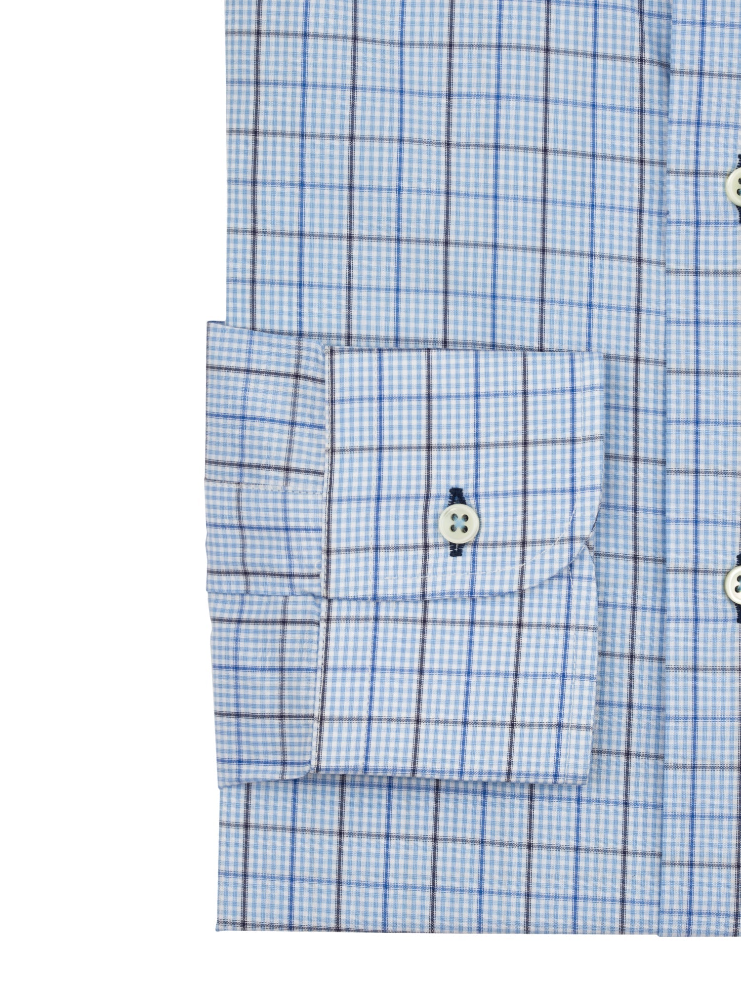 Blue Graph Check Dress Shirt