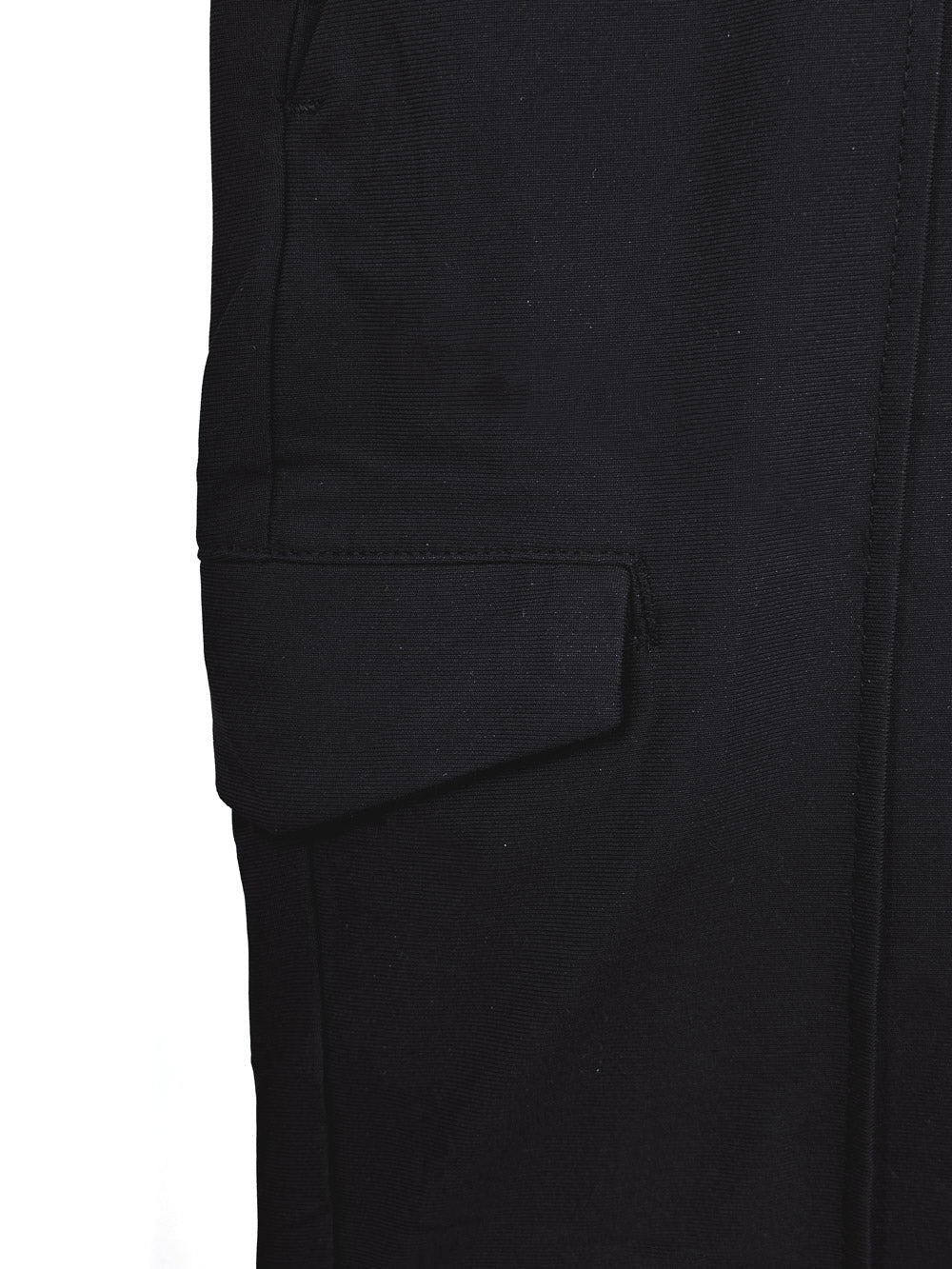Black with Single Cargo Pocket Flex Tech Jogger Pant