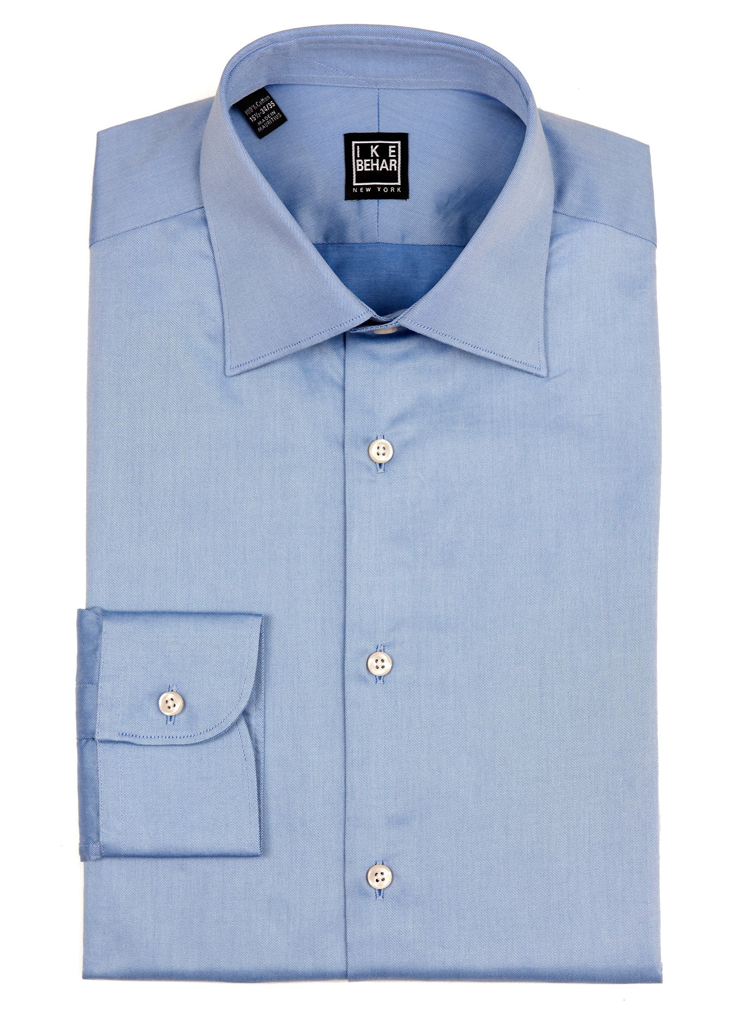Blue Italian Twill Dress Shirt