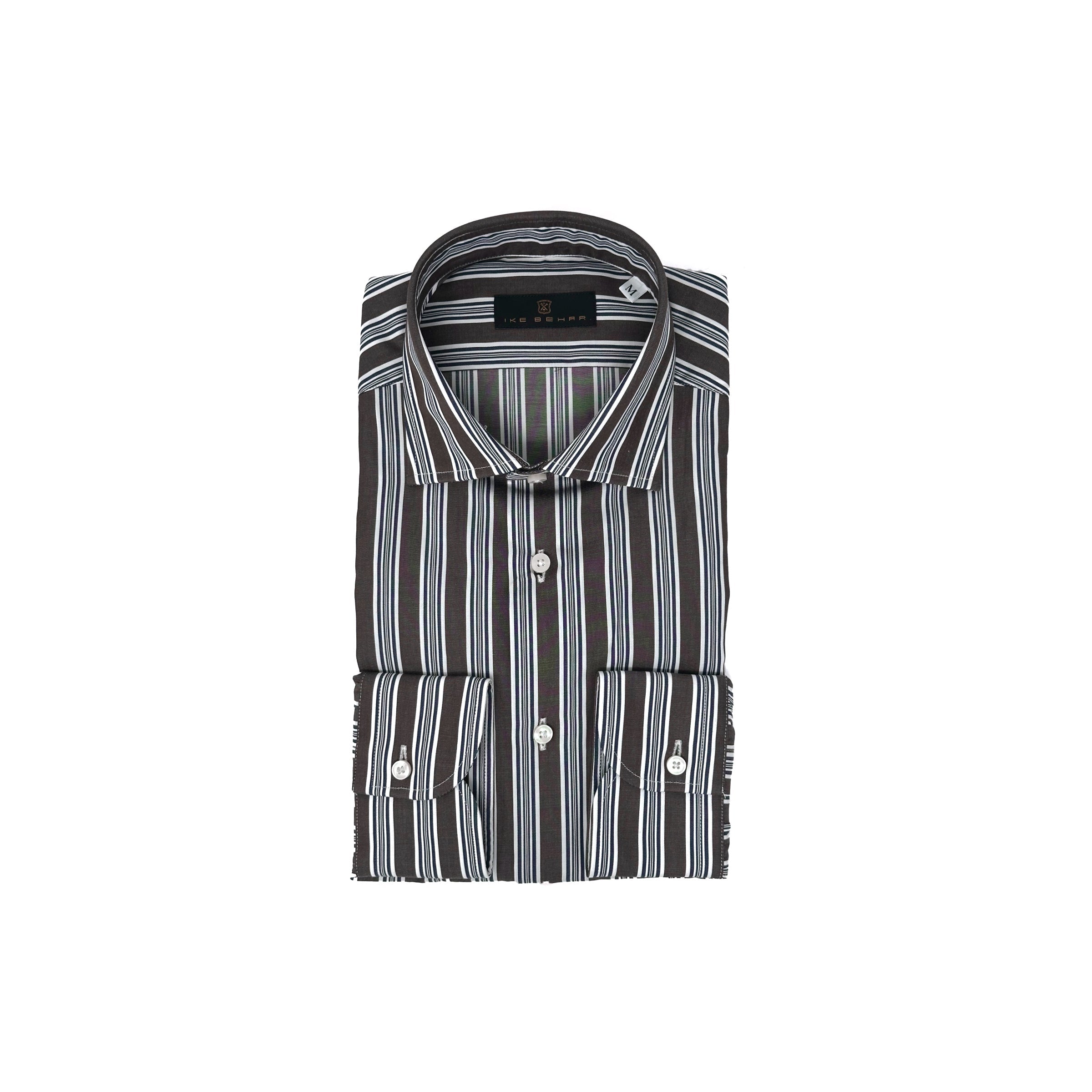 Chocolate Stripe Sport Shirt