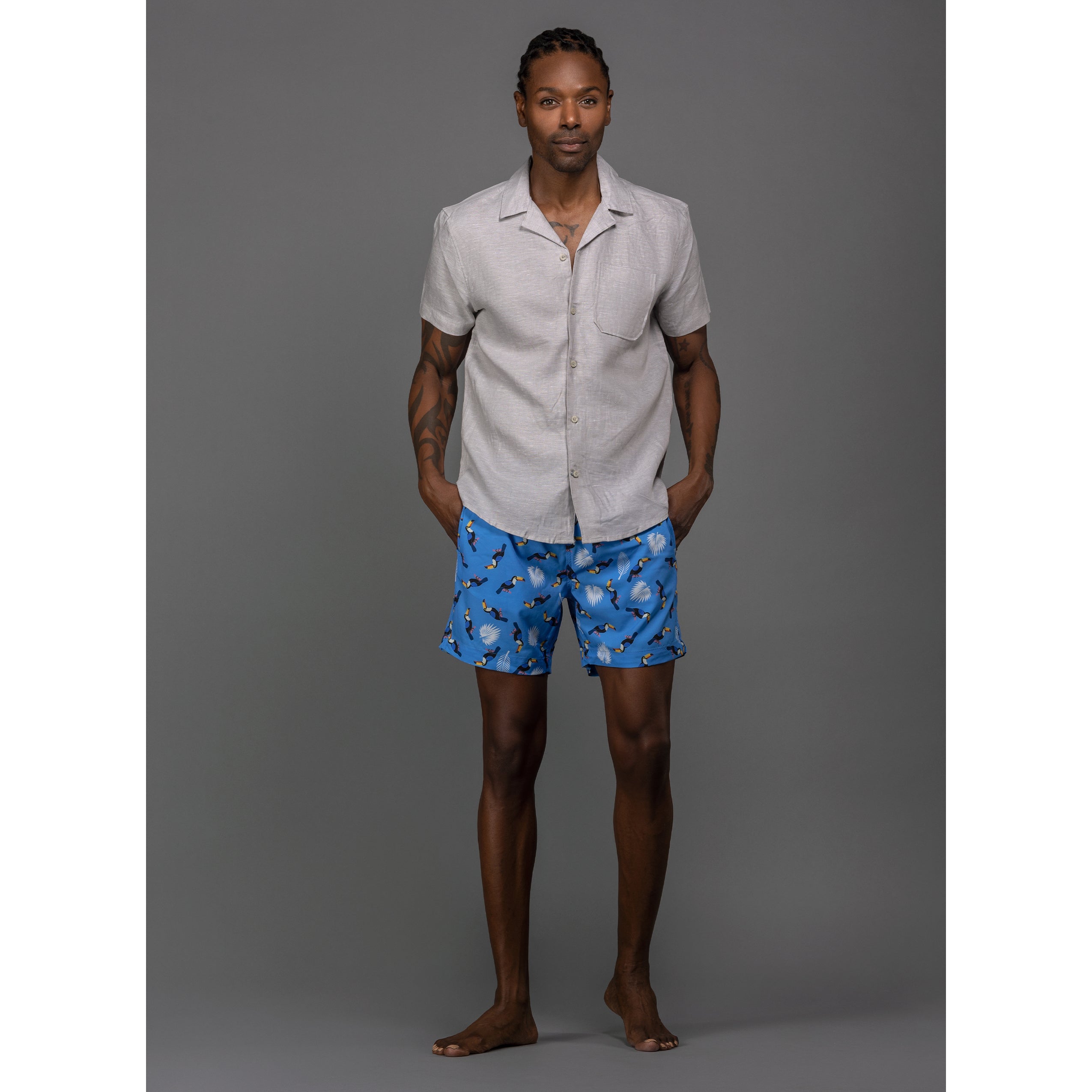 Regatta Blue Tucan Swim Shorts