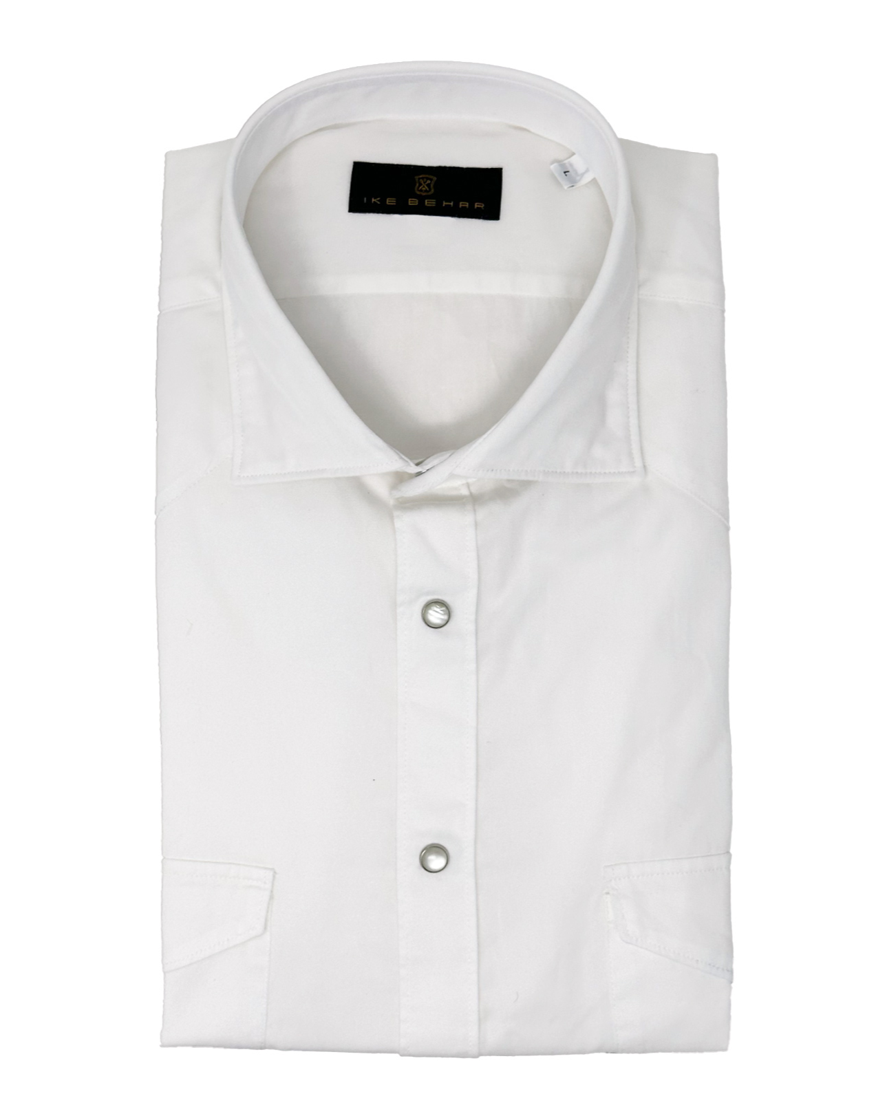 White Two-Pocket Western Shirt