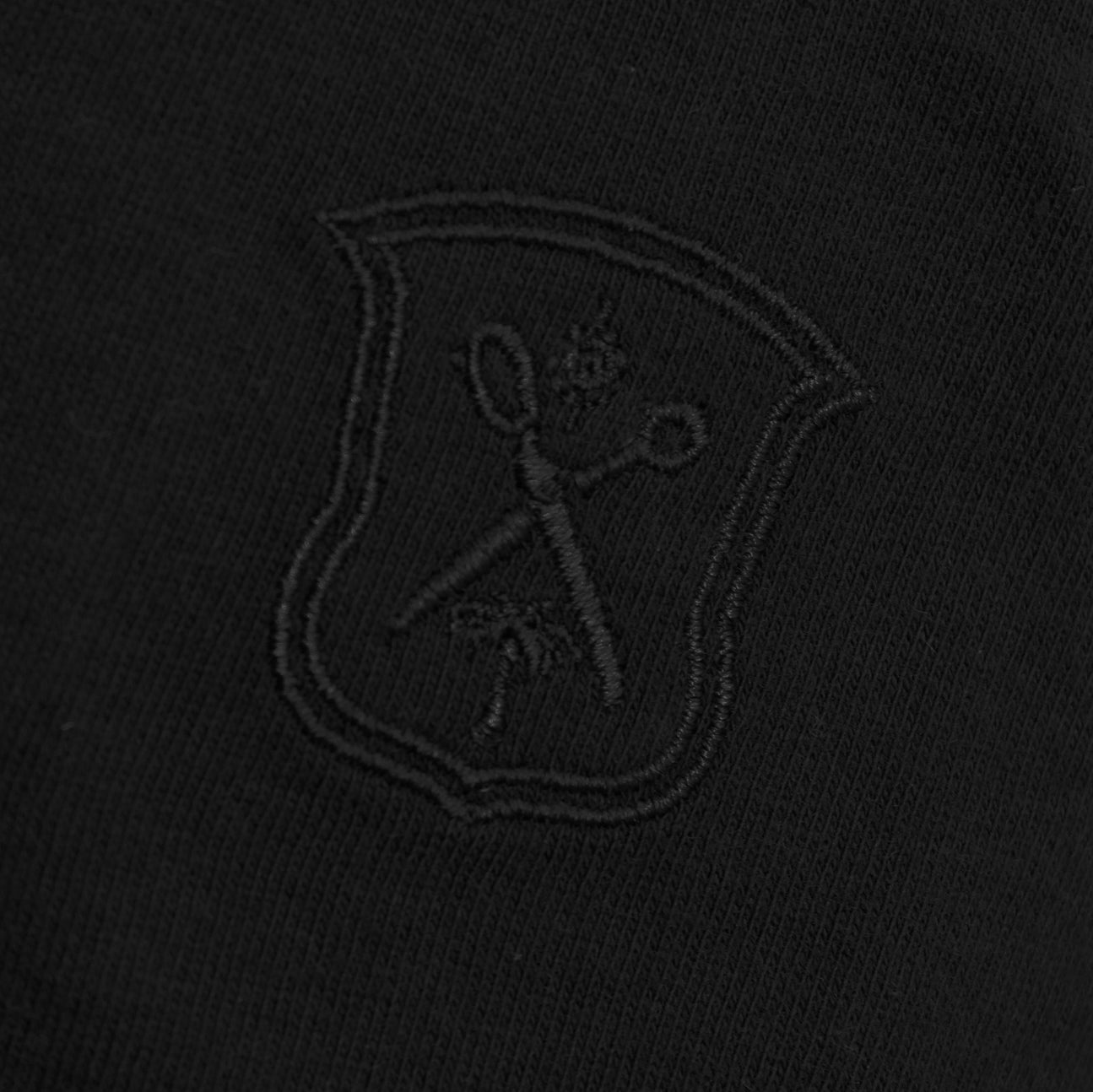 Black Pima Johnny Collar Polo