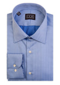 Blue Vertical Chevron Ike by Ike Behar Dress Shirt