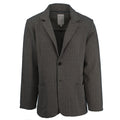Chocolate Charcoal Ecru Jacquard Stretch Knit Herringbone Sport Coat