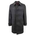 Charcoal Espresso Plaid Amity Overcoat