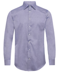 Charcoal Twill Natural Stretch Cotton Dress Shirt