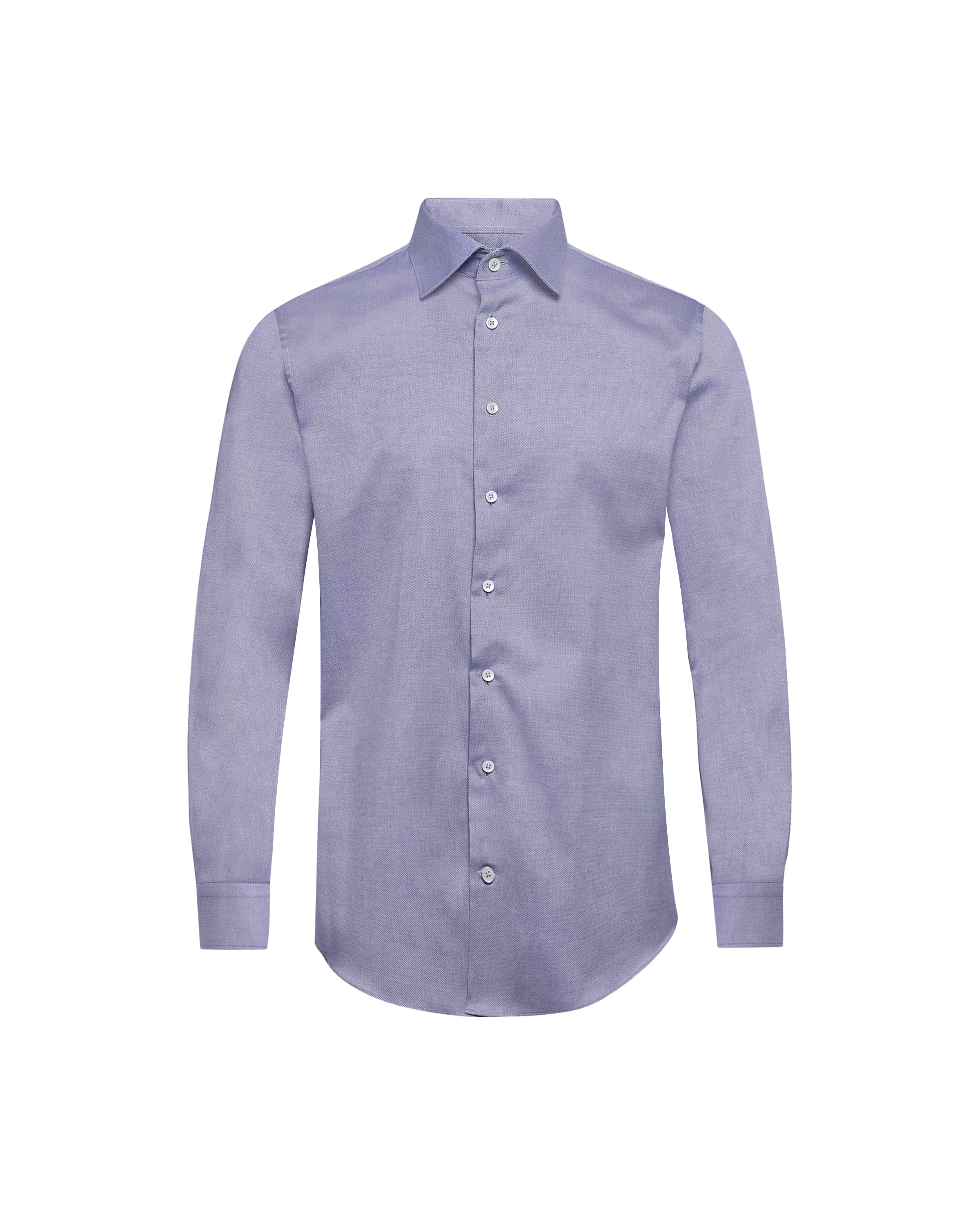 Charcoal Twill Natural Stretch Cotton Dress Shirt