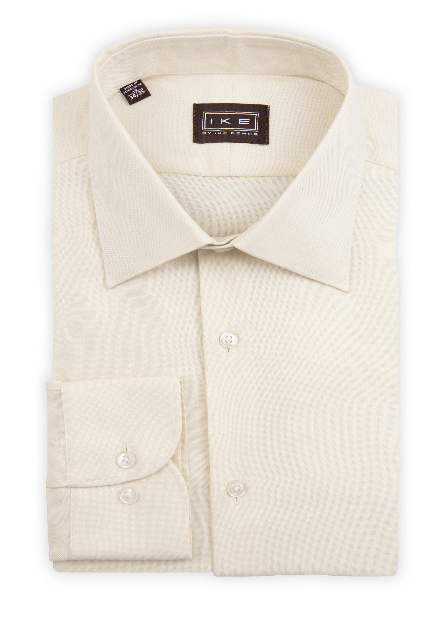 Ecru Royal Oxford Ike by Ike Behar Dress Shirt