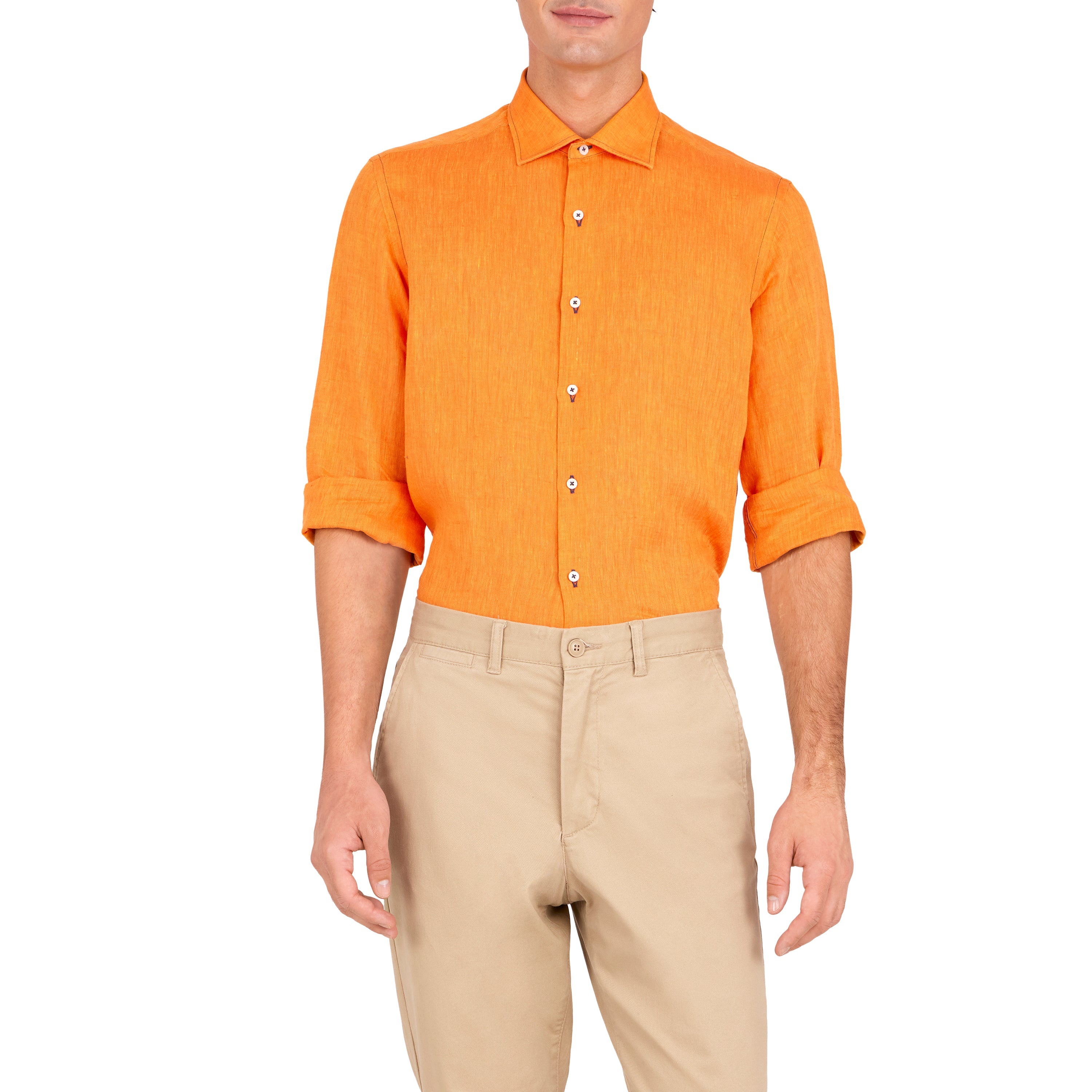 Havana '32 Burnt Orange Linen Sport Shirt