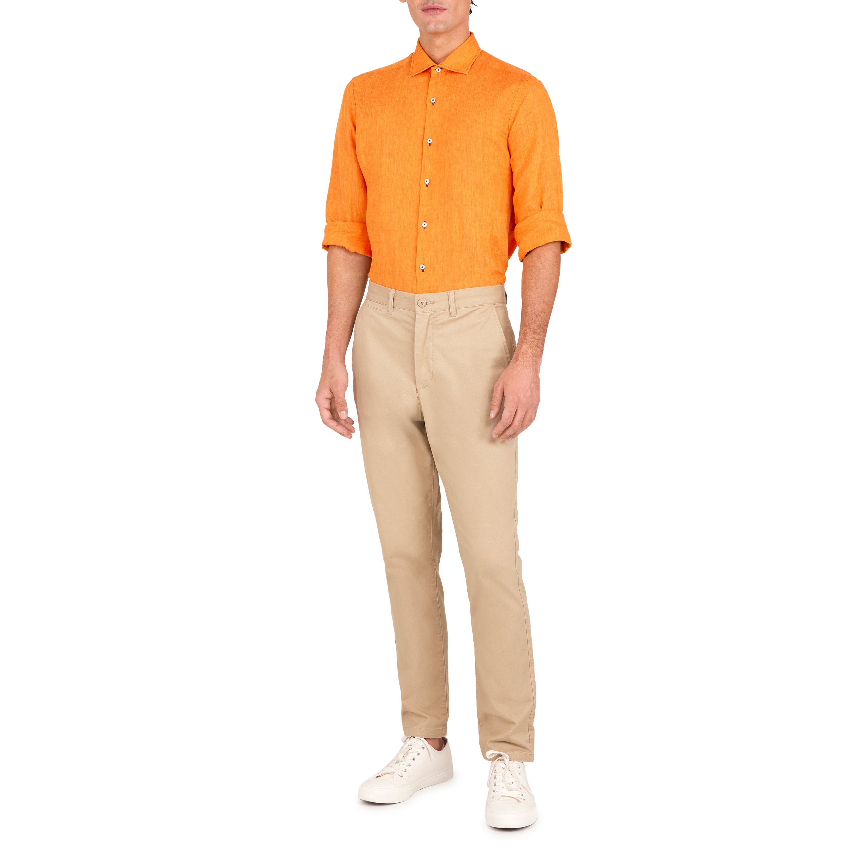 Havana '32 Burnt Orange Linen Sport Shirt