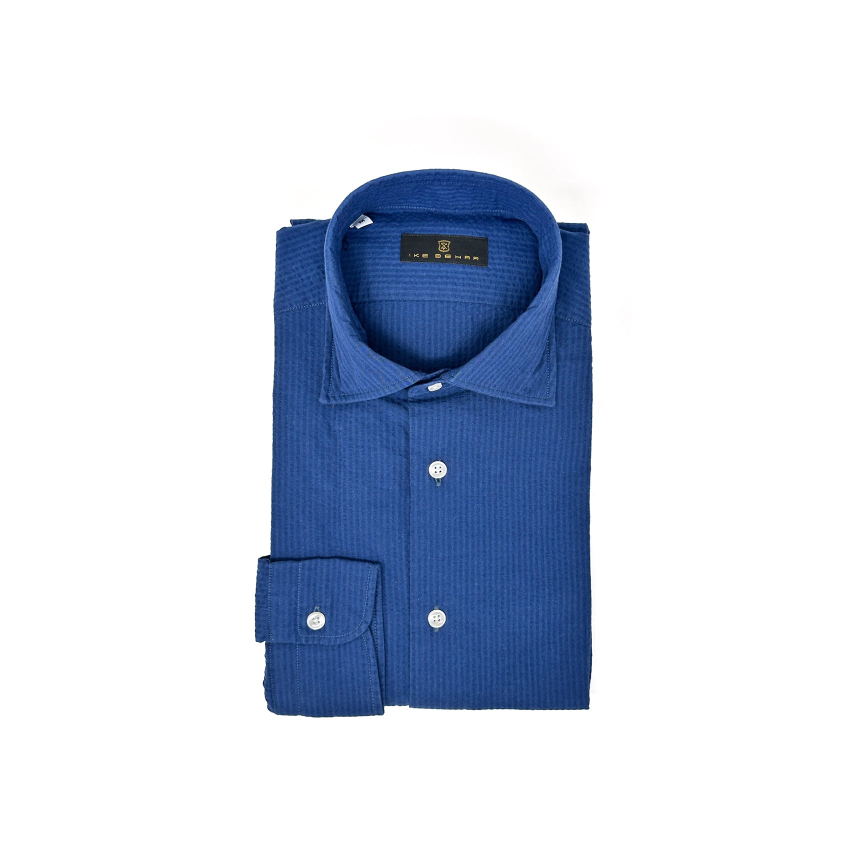 Navy Seersucker Shirt