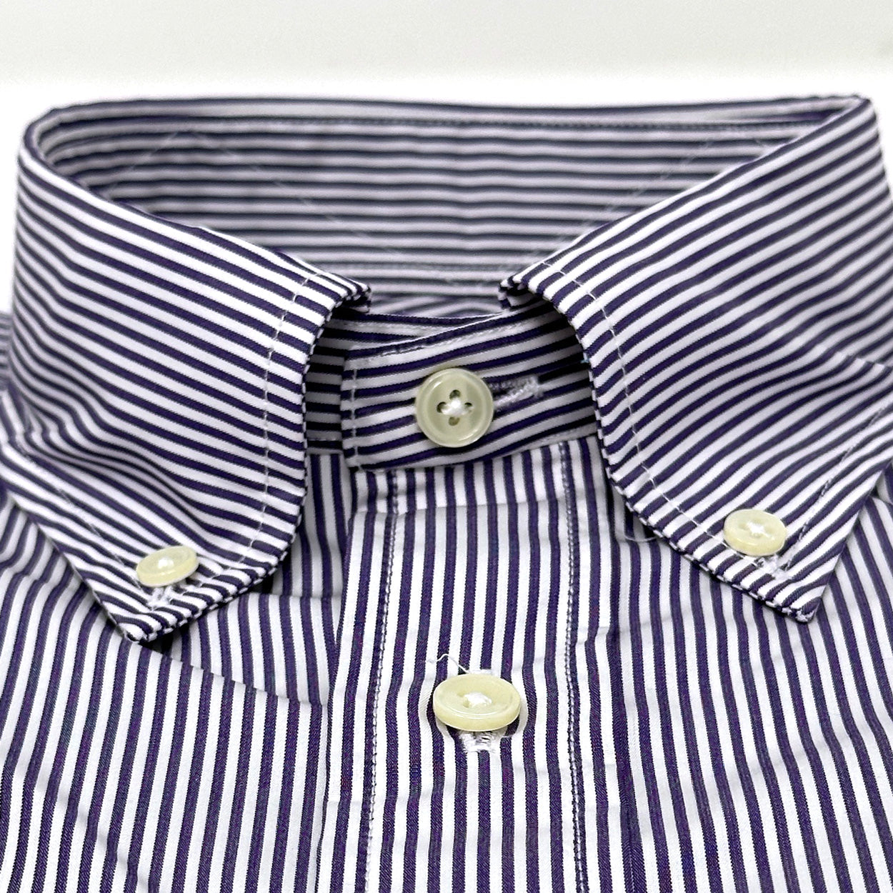 Navy Stripe Button-Down Shirt