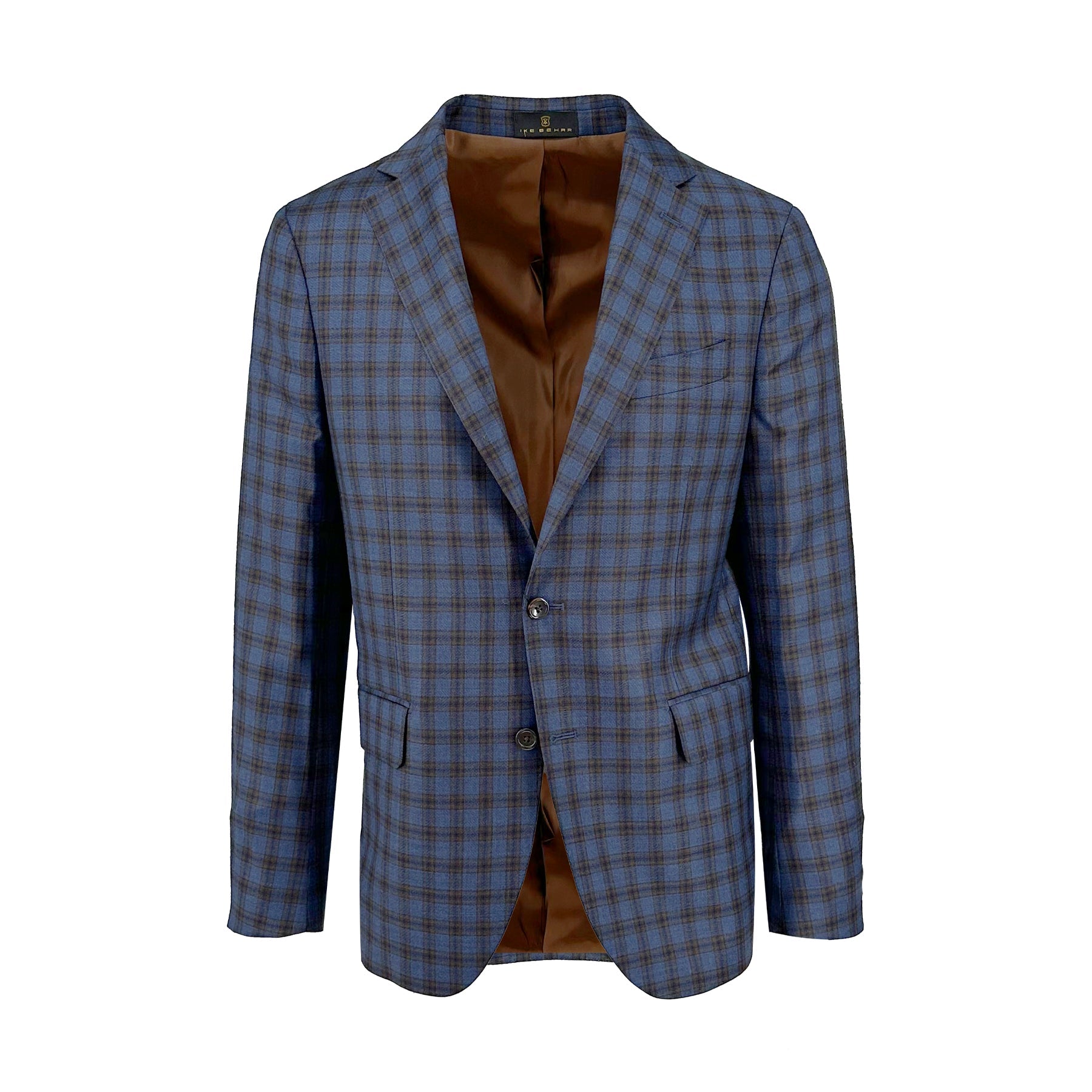 Navy and Brown Check Australian Merino Sport Coat