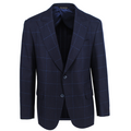 Navy Window Pane Sport Coat