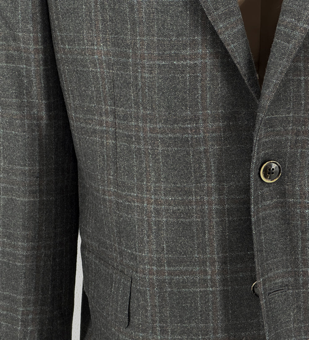 Olive Check New Zealand Merino Sport Coat