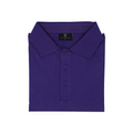 Purple Three Button Polo