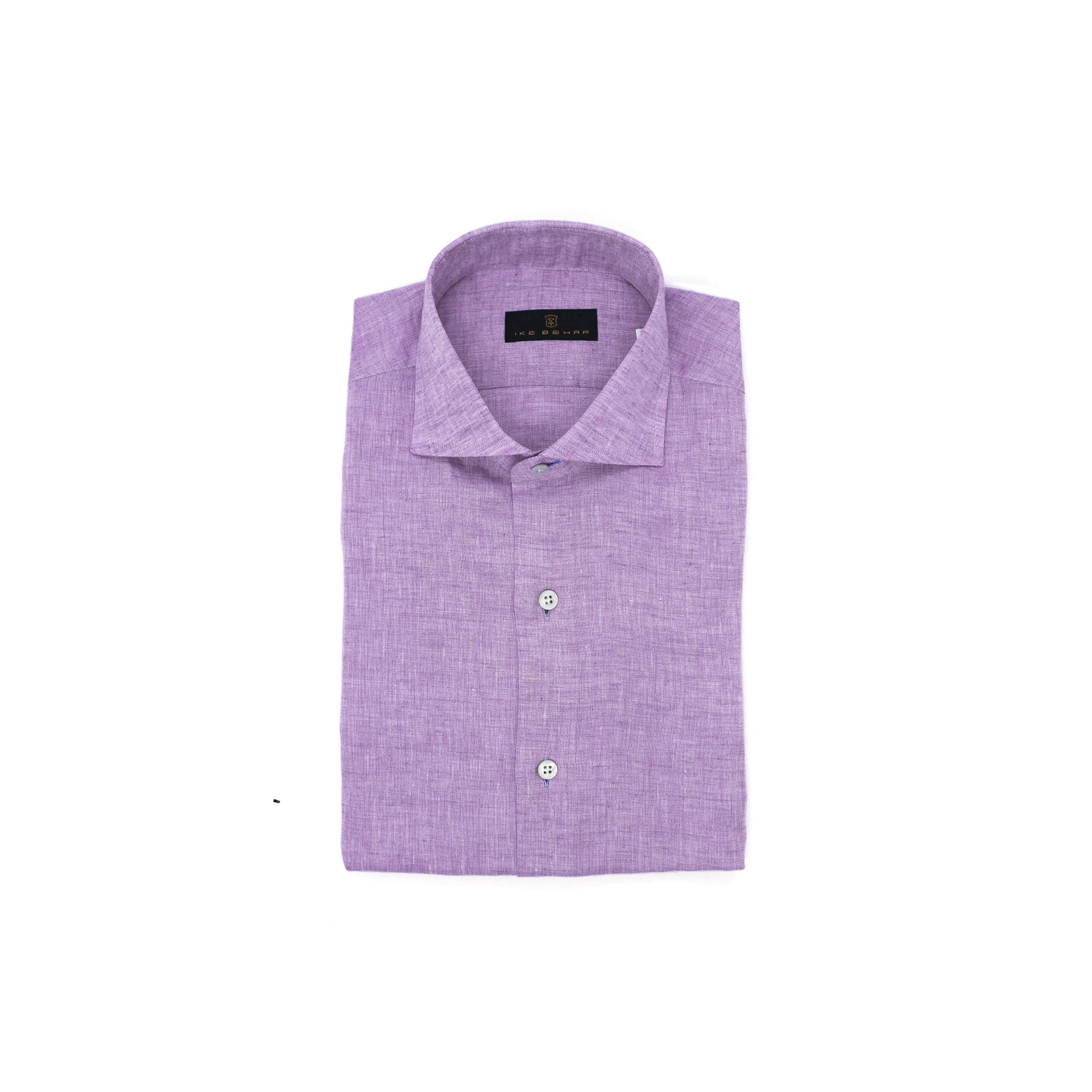 Violet Hand Finished Italian Linen Shirt