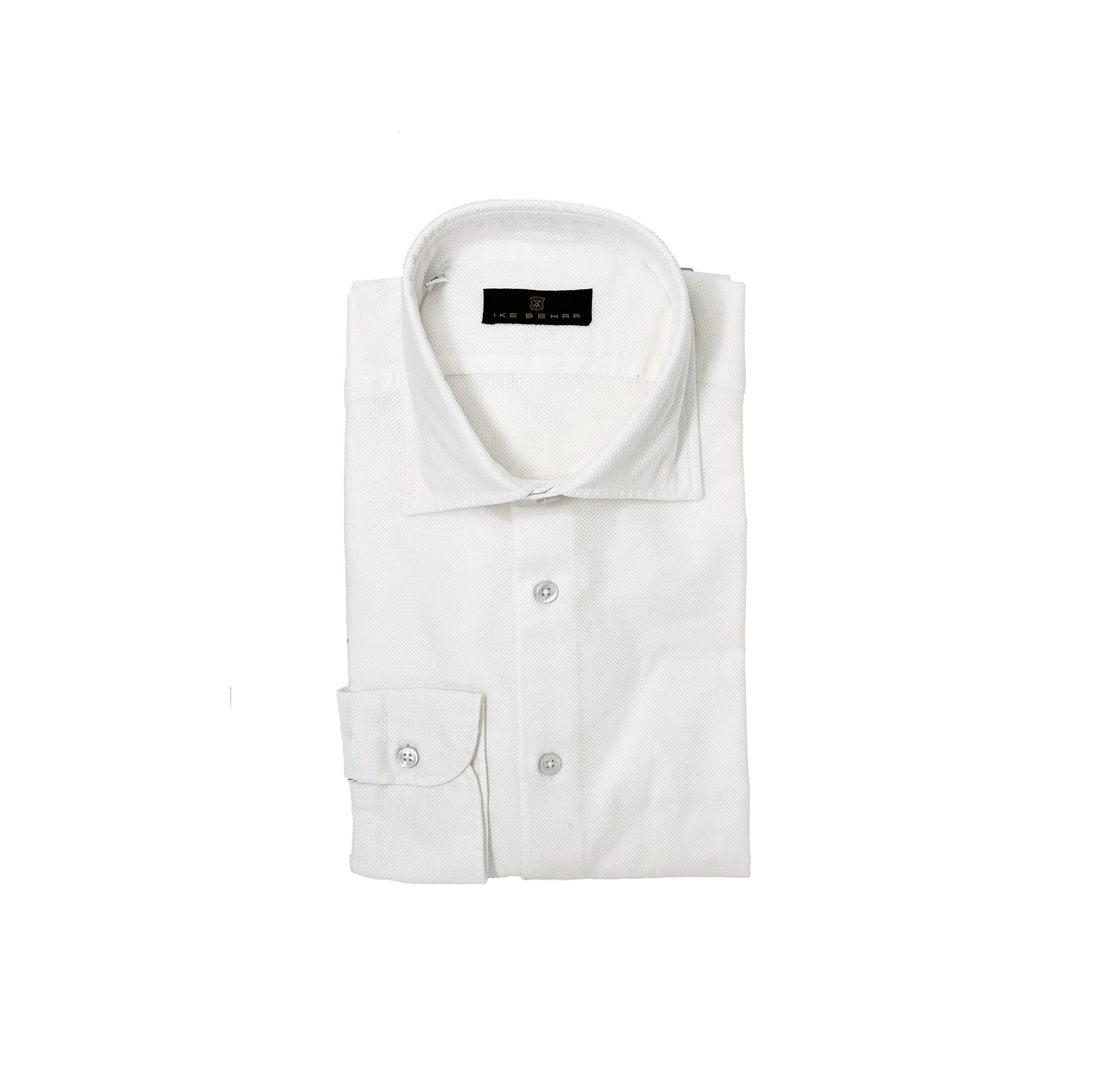 White Cotton Pique Shirt