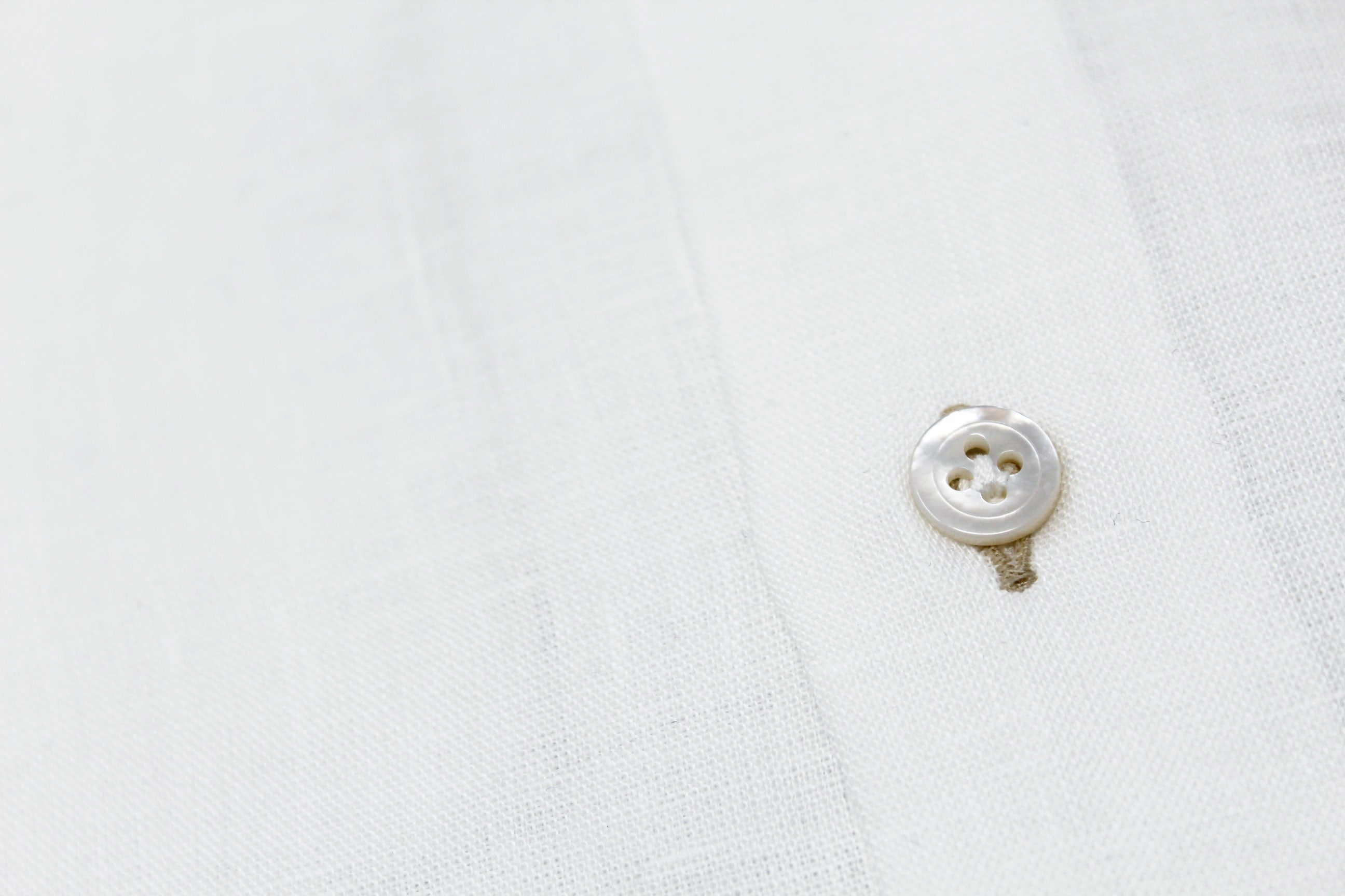 White Hand Finished Italian Linen Shirt