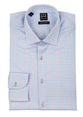 White with Blue/Pink Check Dress Shirt
