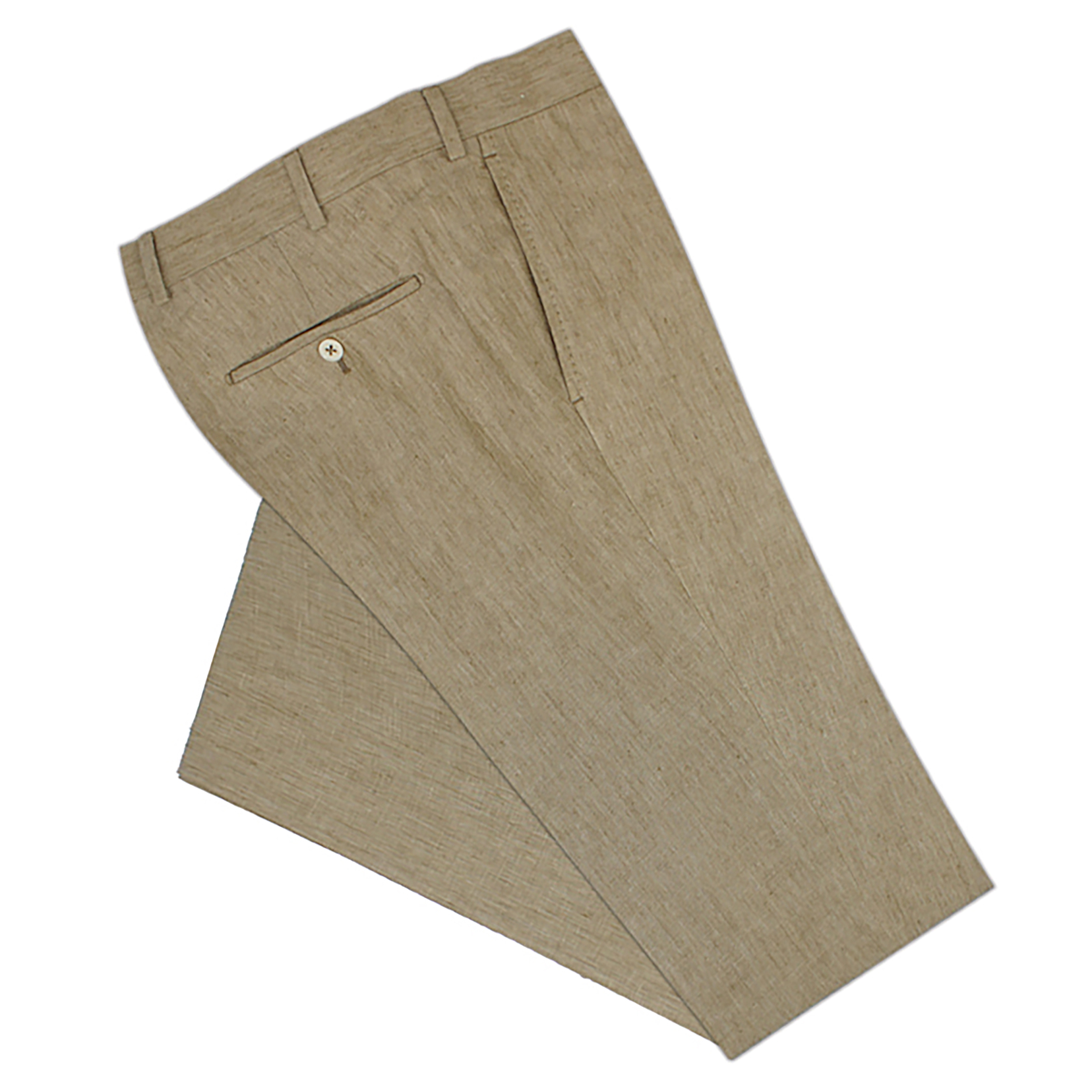 Khaki Linen Dress Pants