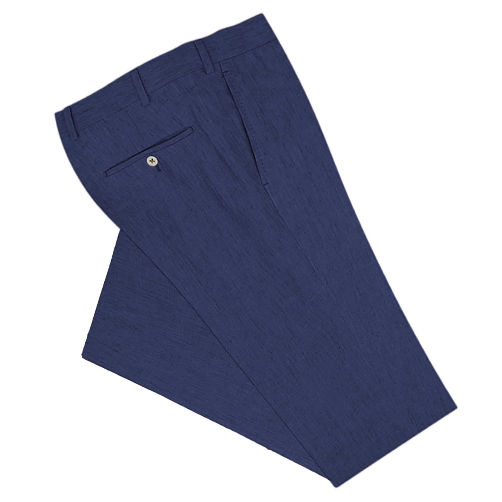 Navy Linen Dress Pants