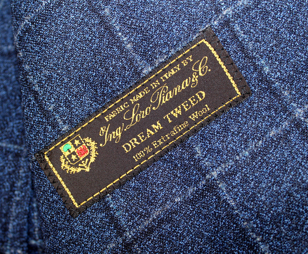 Dream Tweed Navy Windowpane Suit