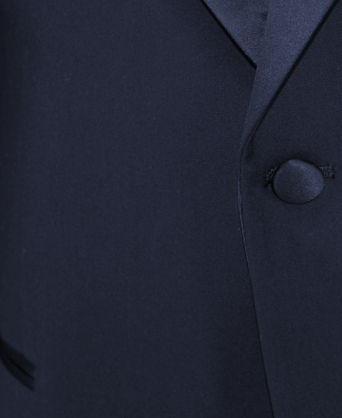 Navy Shawl Collar Stretch Evening Jacket